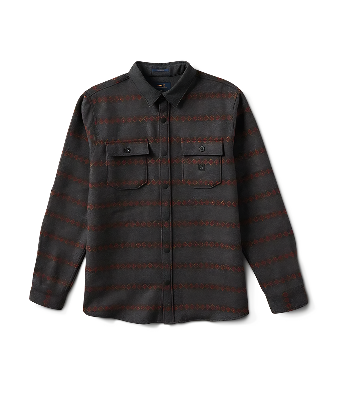 Roark Nordsman Flannel, gray plaid men’s button up shirt size S