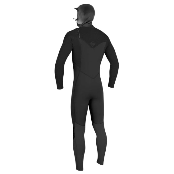 O'Neill Hyperfreak 5/4+ CZ Hooded wetsuit, black men’s full suit size MT