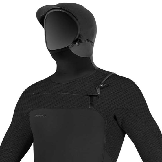O'Neill Hyperfreak 5/4+ CZ Hooded wetsuit, black men’s full suit size LS
