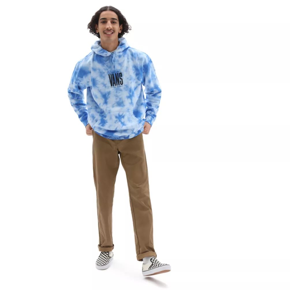 Sudadera con capucha tie dye de tipo alto