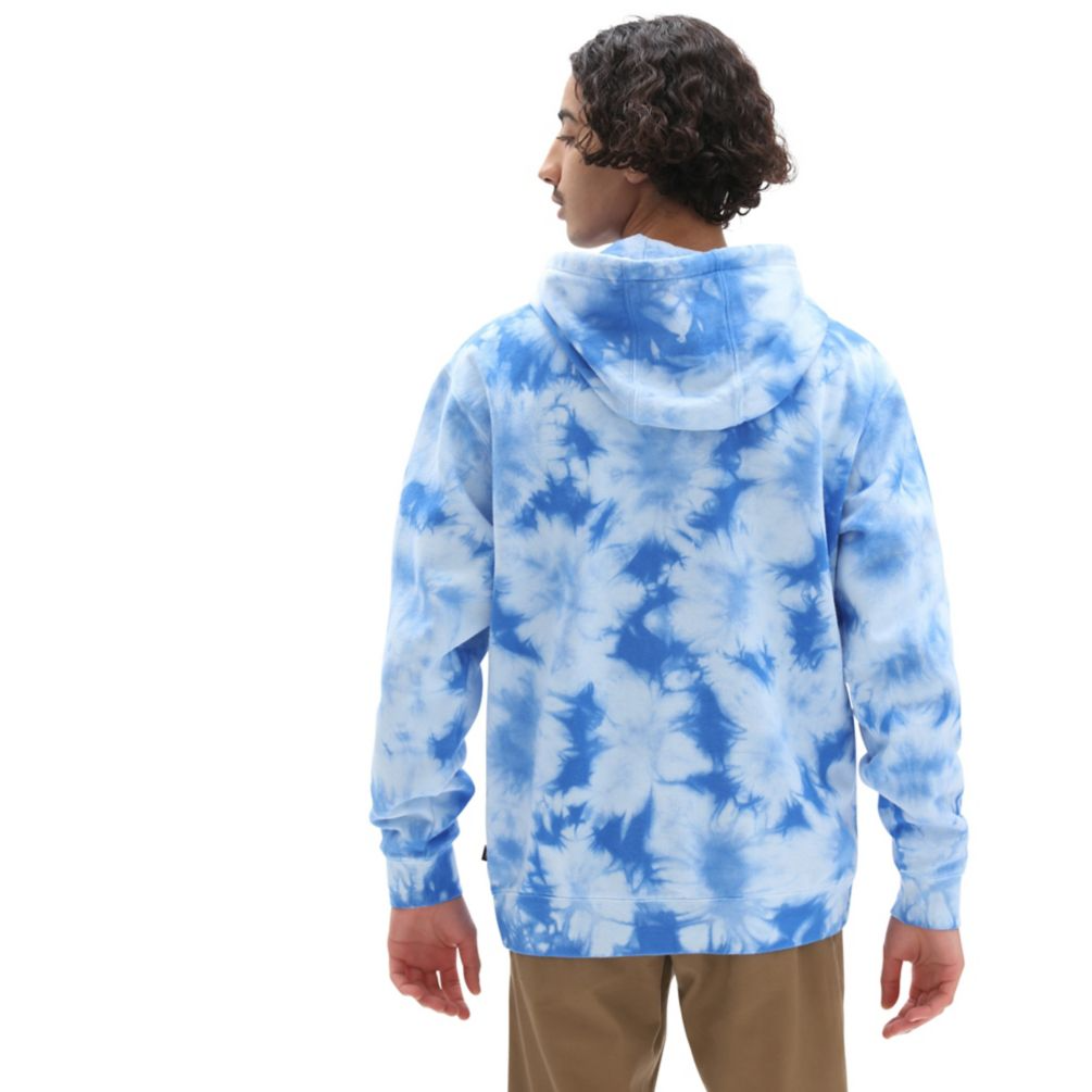 Sudadera con capucha tie dye de tipo alto