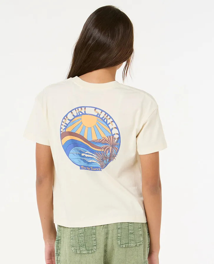 Sun & Sea Crop Tee girls