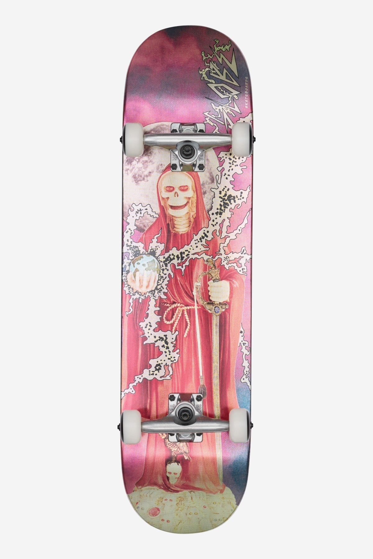Globe G1 Downtown Doom 8.0 complete skateboard bottom graphic view