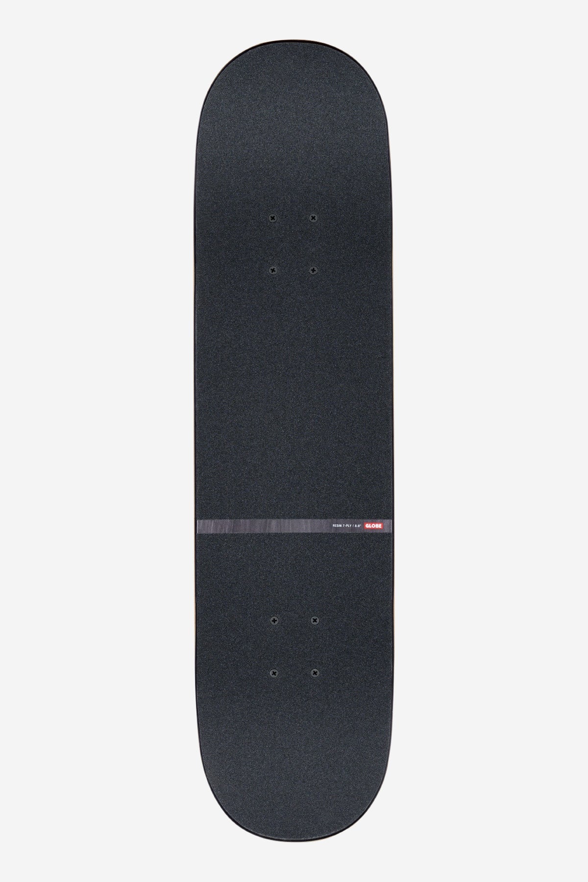 Globe G1 Downtown Doom 8.0 complete skateboard top grip view