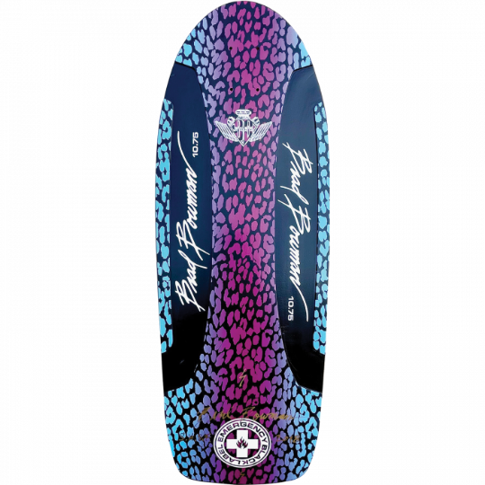 B.L. LTD Bowman skateboard deck 10.75 inch black blue purple limited edition