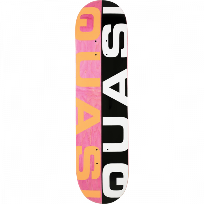 Quasi Big Corp skateboard deck 8.0 inch pink maple construction.