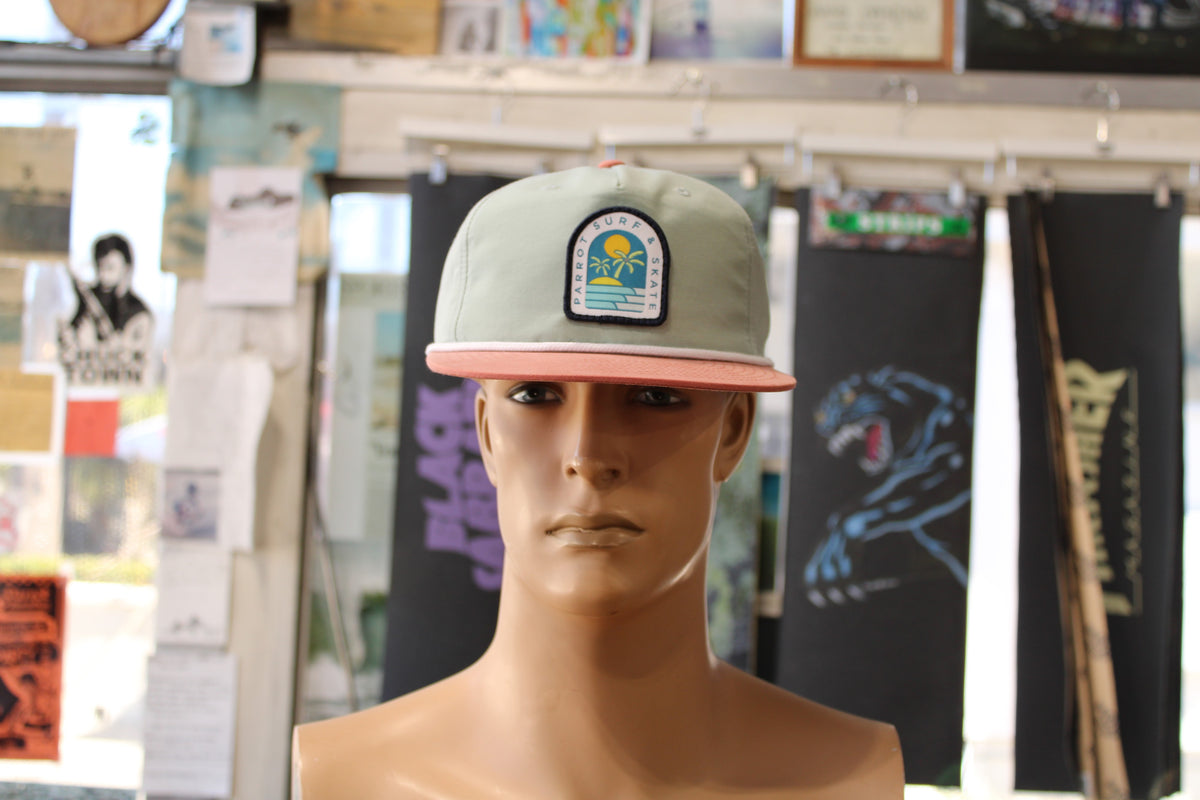 Parrot Surf Shop PSS Island Flatbill Snapback - SFM/SAL/WHI