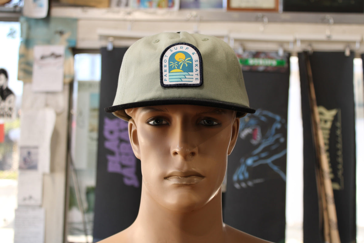 Parrot Surf Shop PSS Island Flatbill Snapback - Mist.Grn/Blk