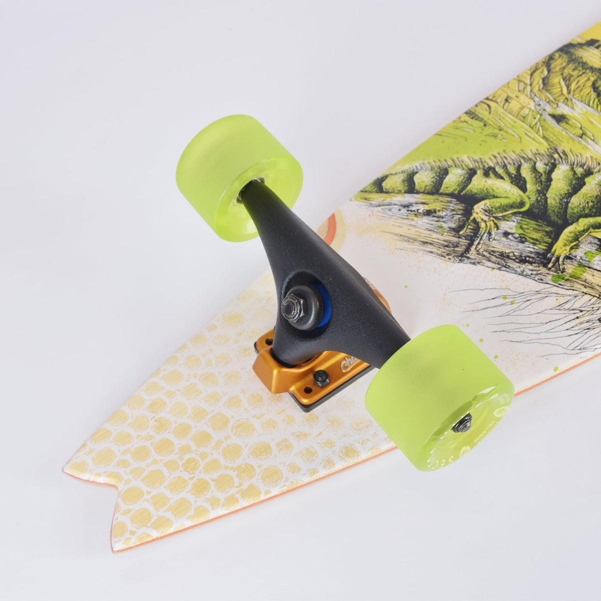 Sector 9 Offshore Temple 39.5 inch complete skateboard bottom graphic