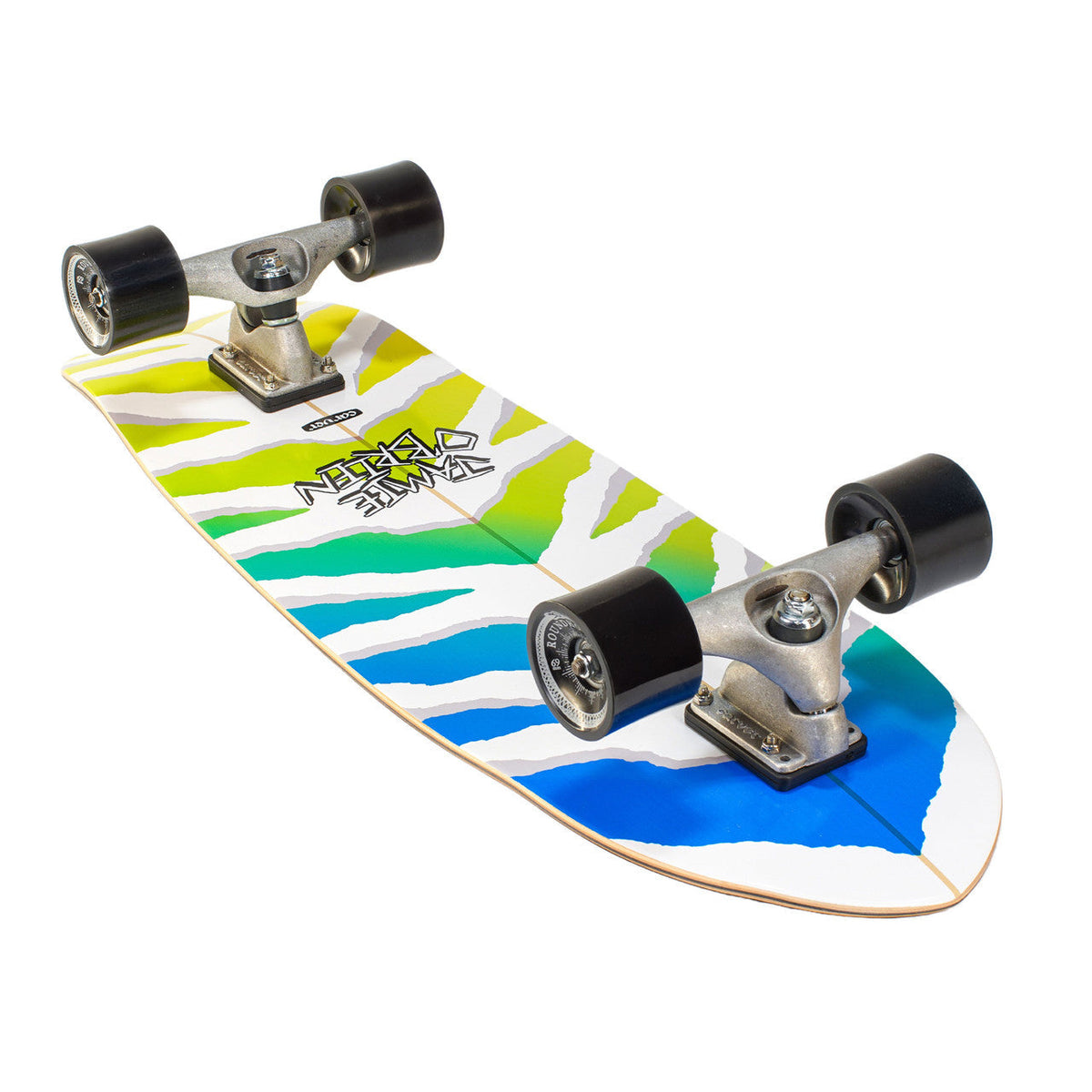 Carver JOB Wave Slayer CX surfskate trucks and wheels detail