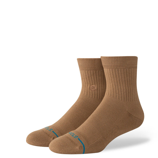 Stance Icon Quarter Sock – Brown