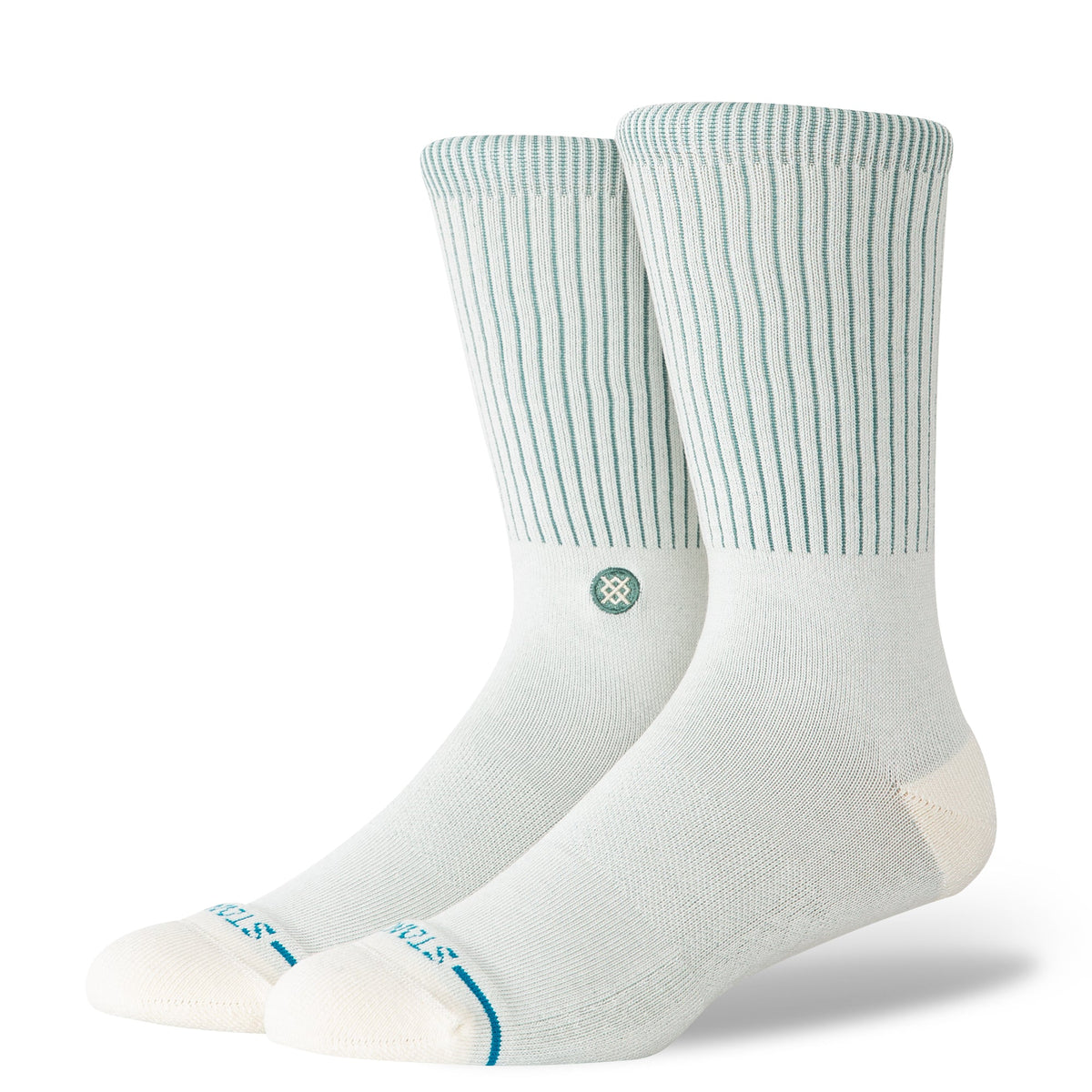 Stance Icon Pop Crew Sock – Capri Blue, Canvas, BKT