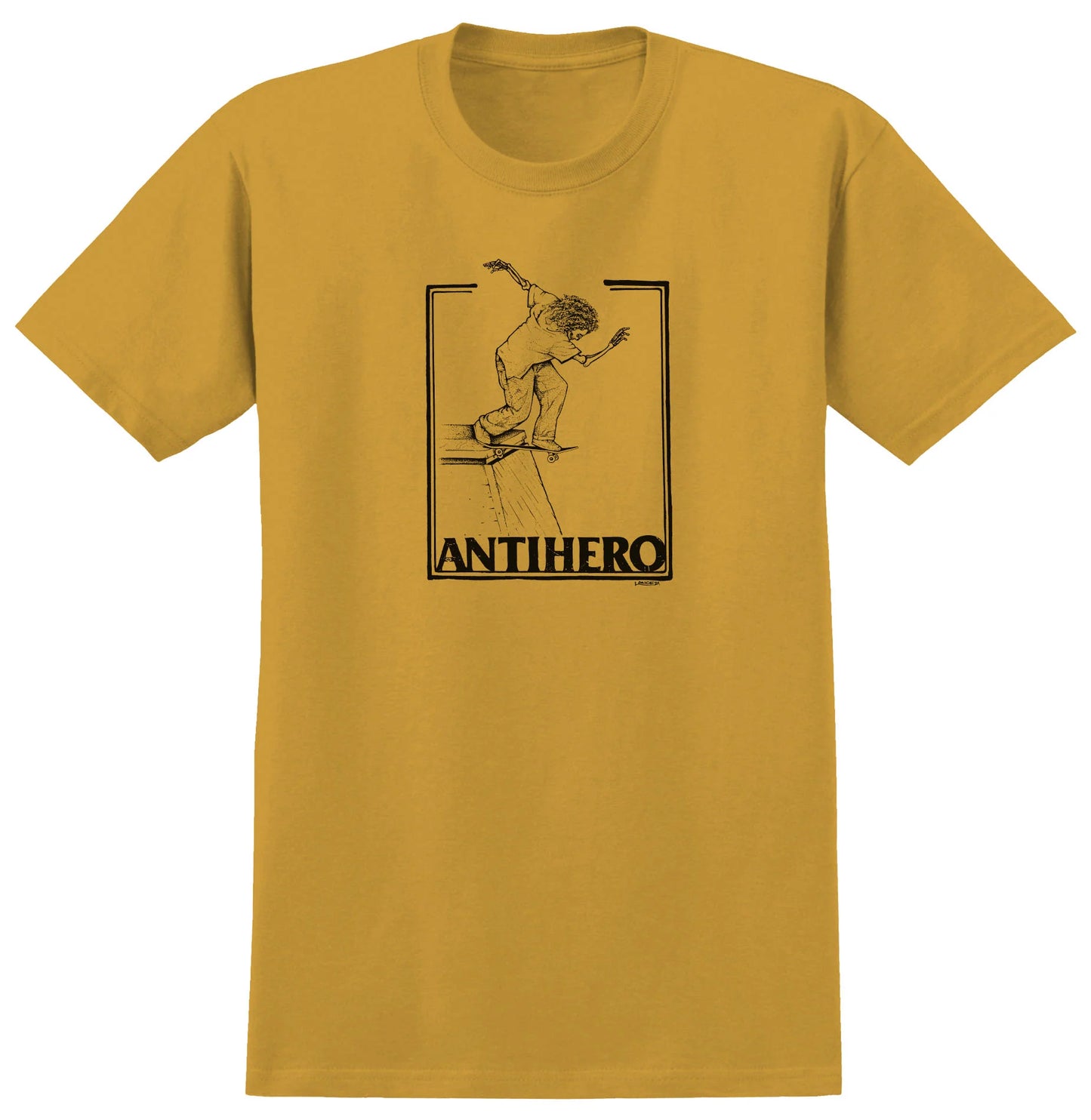 Anti Hero Doobie Lance t shirt yellow skate graphic tee