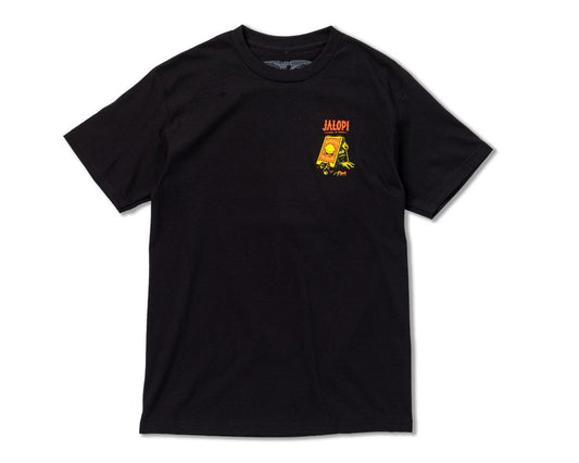 Anti Hero Skate Shop Day Lurker tee black graphic t shirt front view