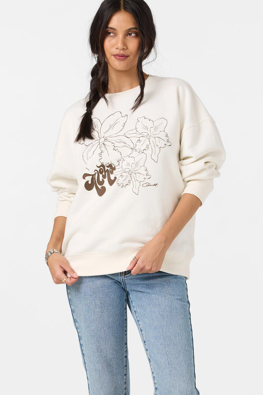Ariah Hawaii Oversized Crew Neck Fleece O'neill