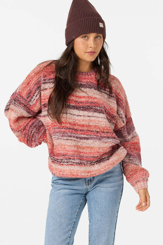 Bayou Stripe Sweater Chocolate O'neill