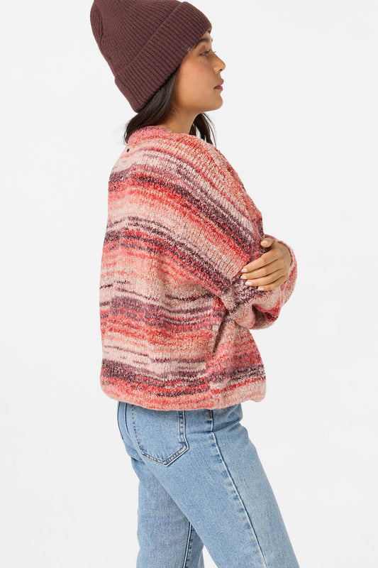 Bayou Stripe Sweater Chocolate O'neill