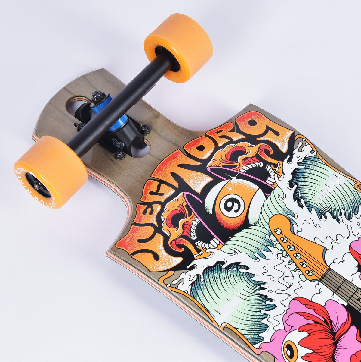 Sector 9 Coachella Catapult 38 inch complete skateboard bottom graphic