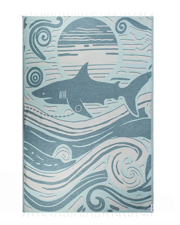 Voyage Shark Large Fahlo Towel