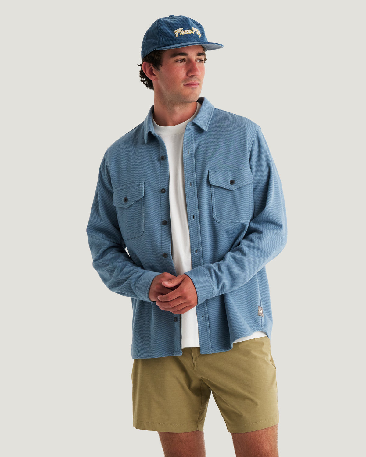 Free Fly Gallatin Overshirt - Pacific Blue Twill