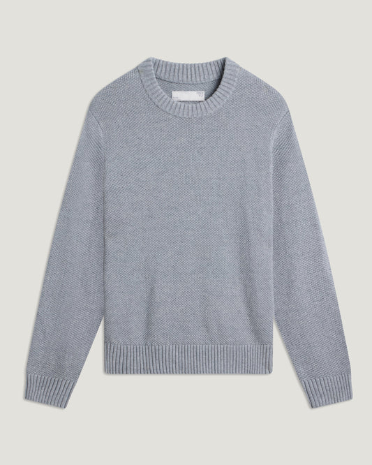 Free Fly Coastloom Crew Sweater - Heather Light Grey