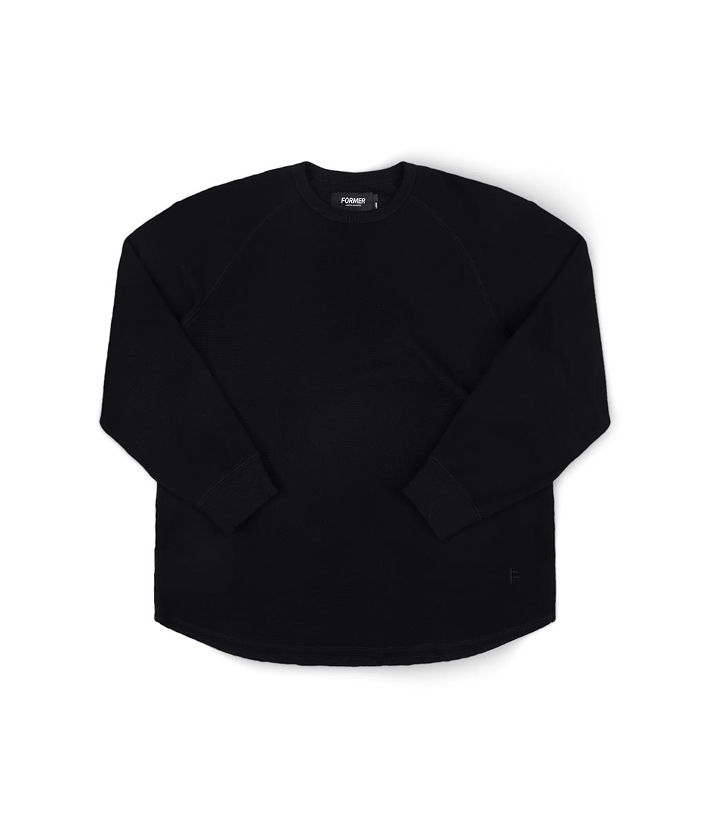 Former AG Raglan Waffle Sweater