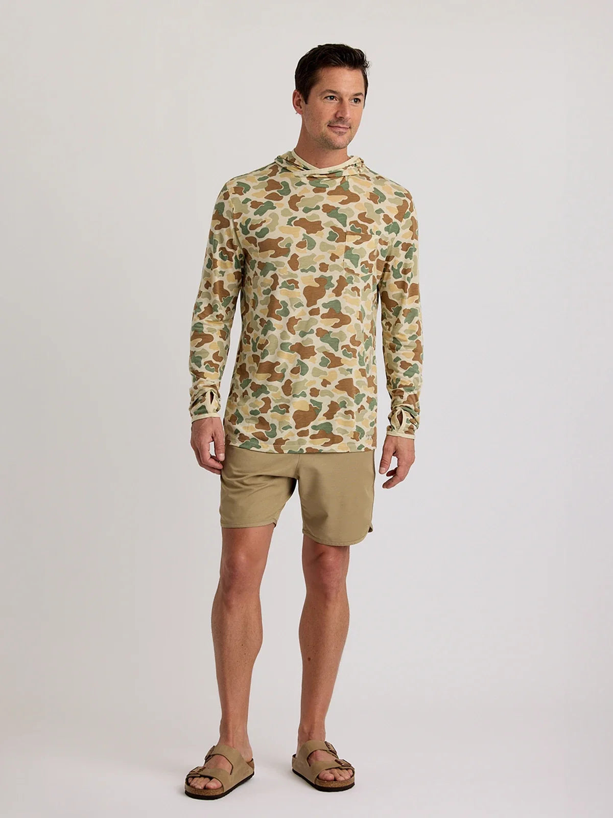 Free Fly Vintage Camo Lightweight Bamboo Hoodie