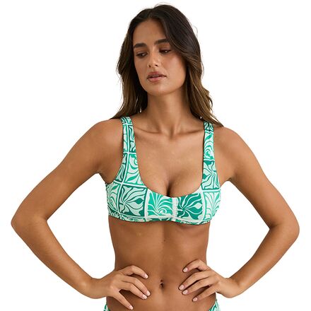 Rhythm Fern Crop Top Green