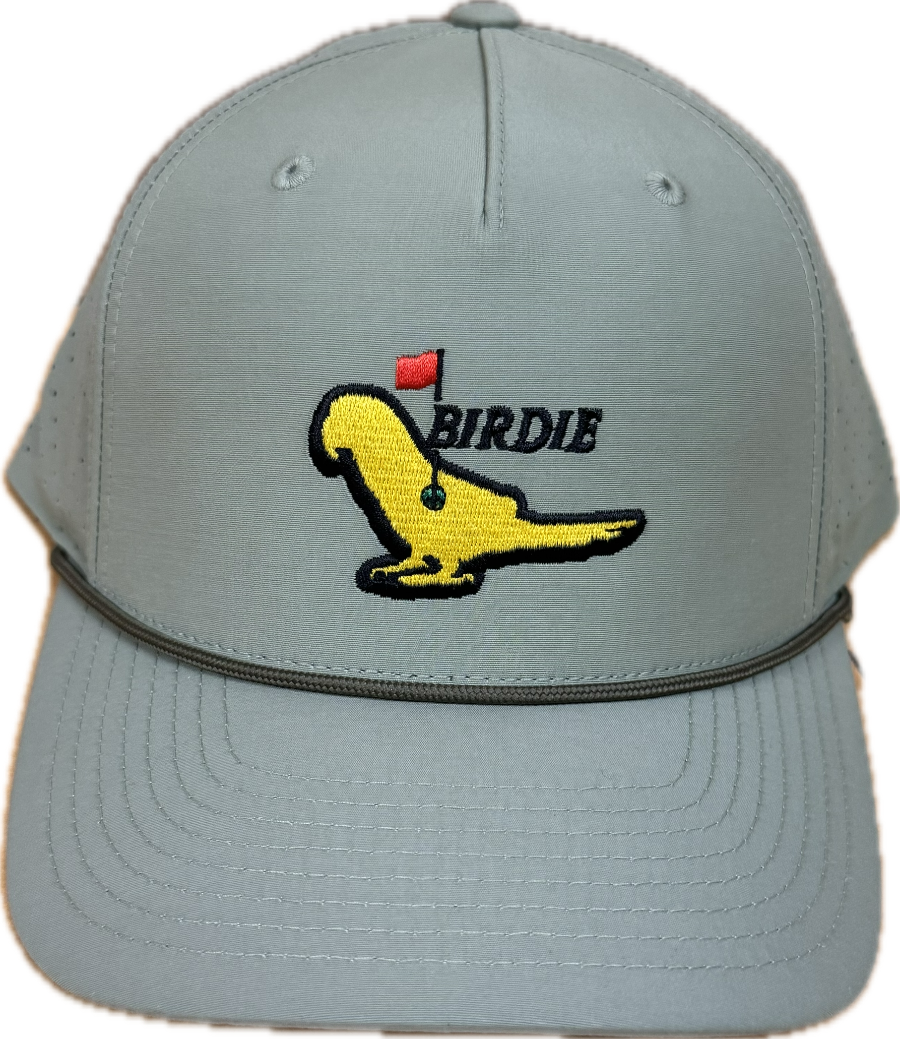 Parrot Surf Shop Birdie light olive performance rope cap with bird embroidery