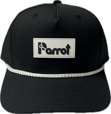 PSS 258 Parrot Rope Hat BLK/WHT