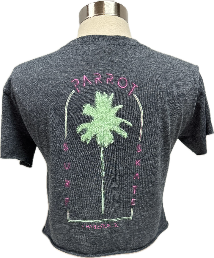 PSS Neon Palm Cropped Tee