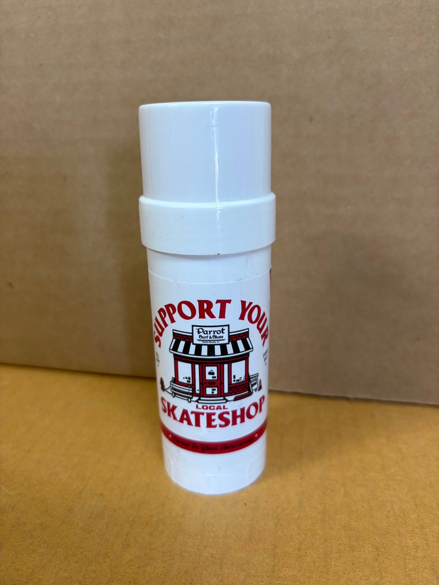 Parrot Surf Shop SSD wax stick Skate Shop Day 2025 skate wax.