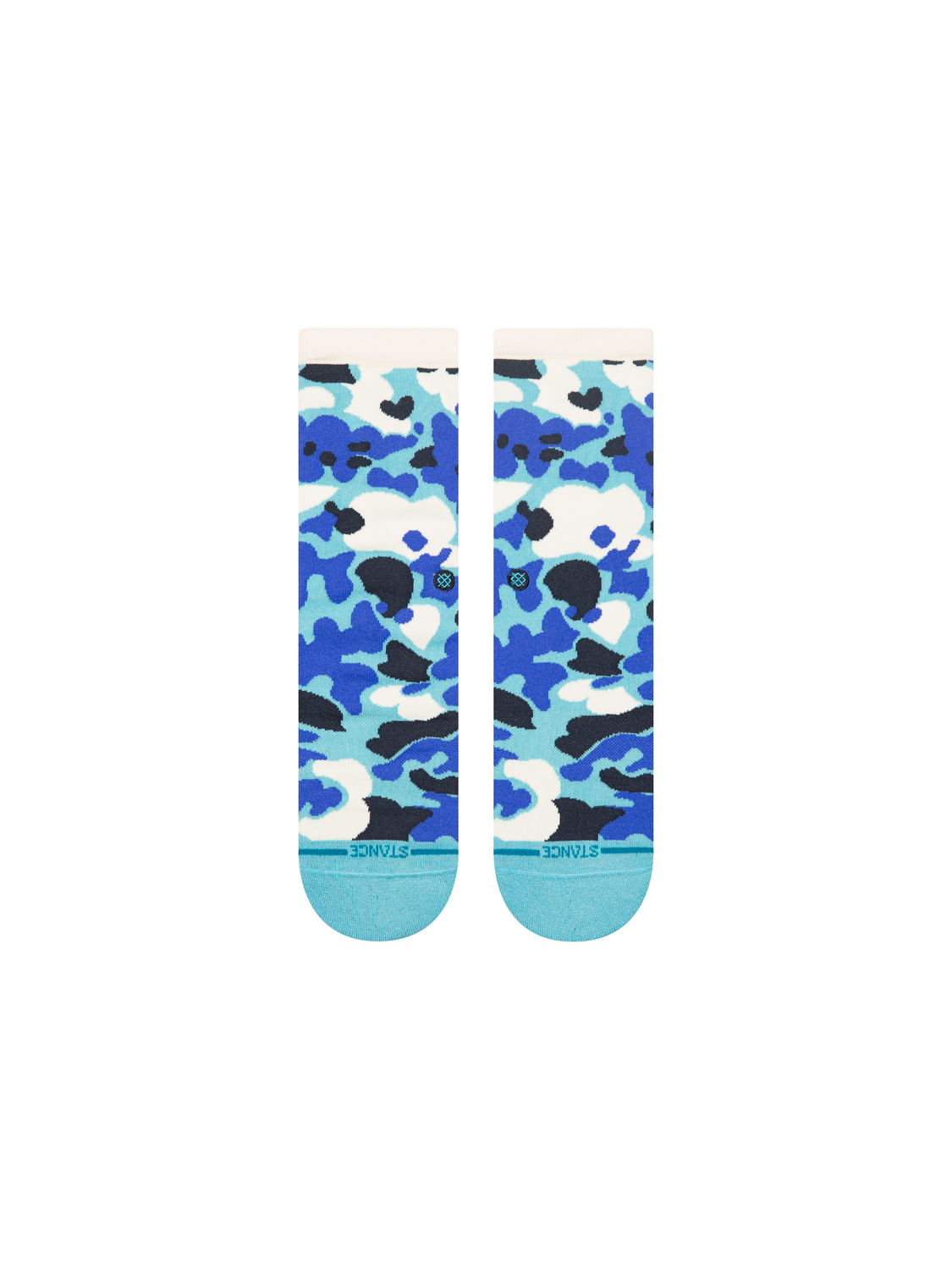 Stance Camo Kids Crew Sock – Electric Blue