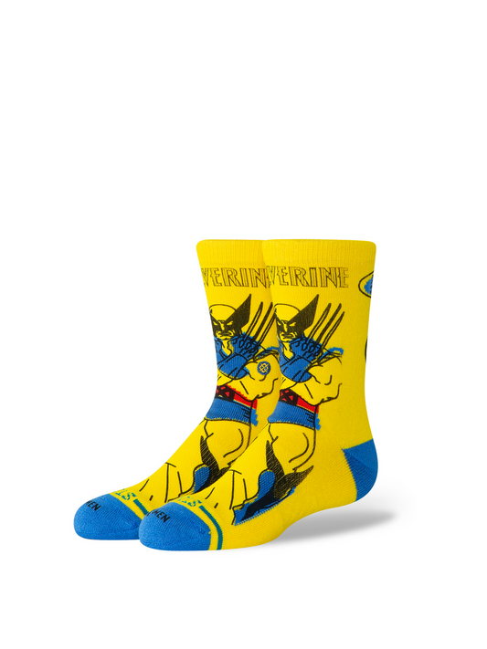 Stance Wolverine Kids Crew Sock – Yellow