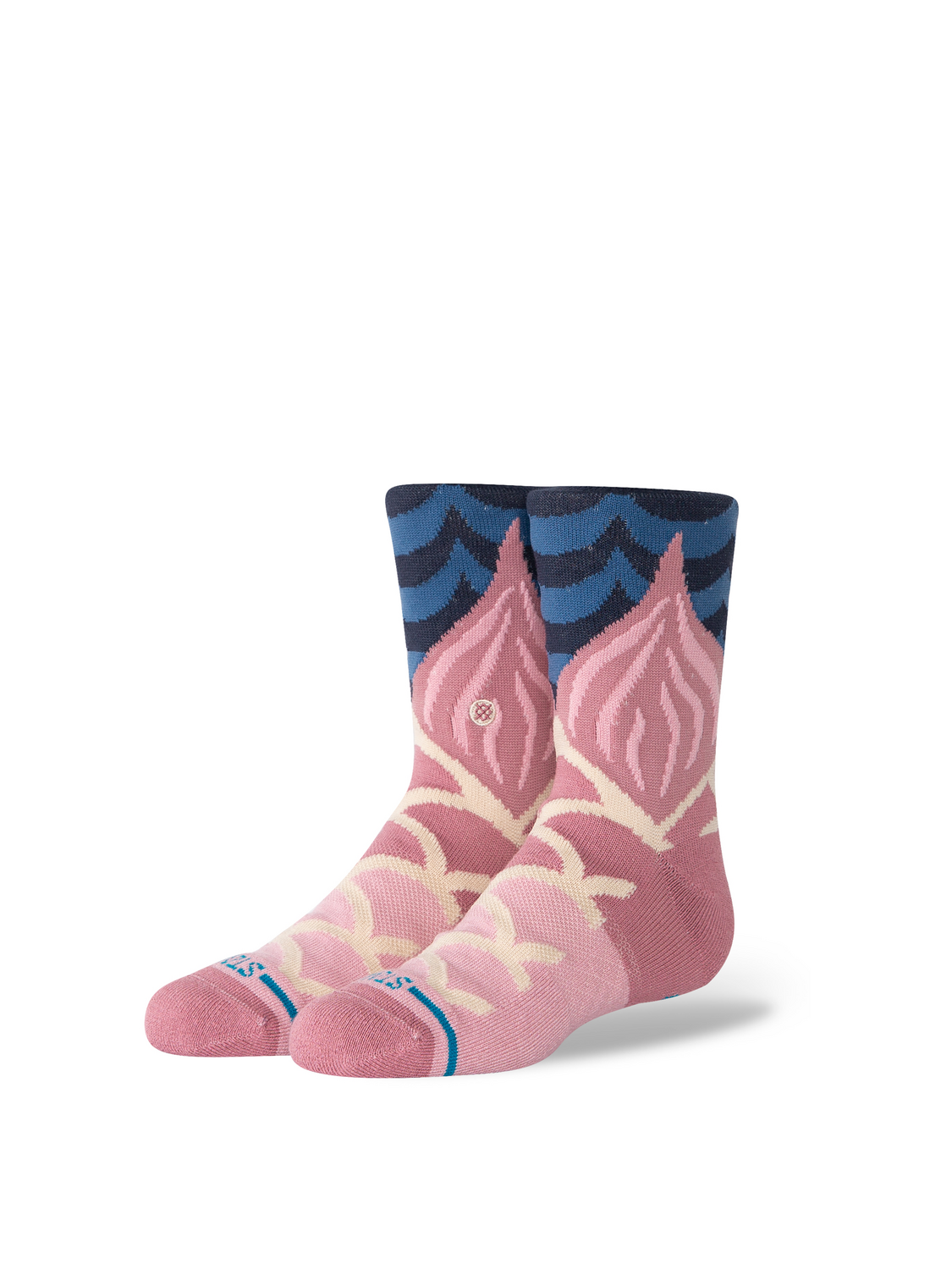 Stance Make A Splash Kids Crew Sock – Dusty Rose