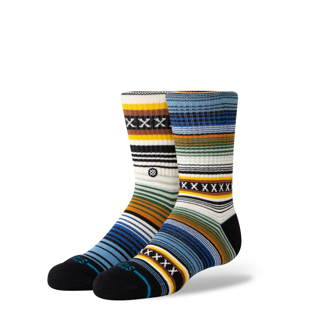 Stance Curren Kids Sock – Black, Green