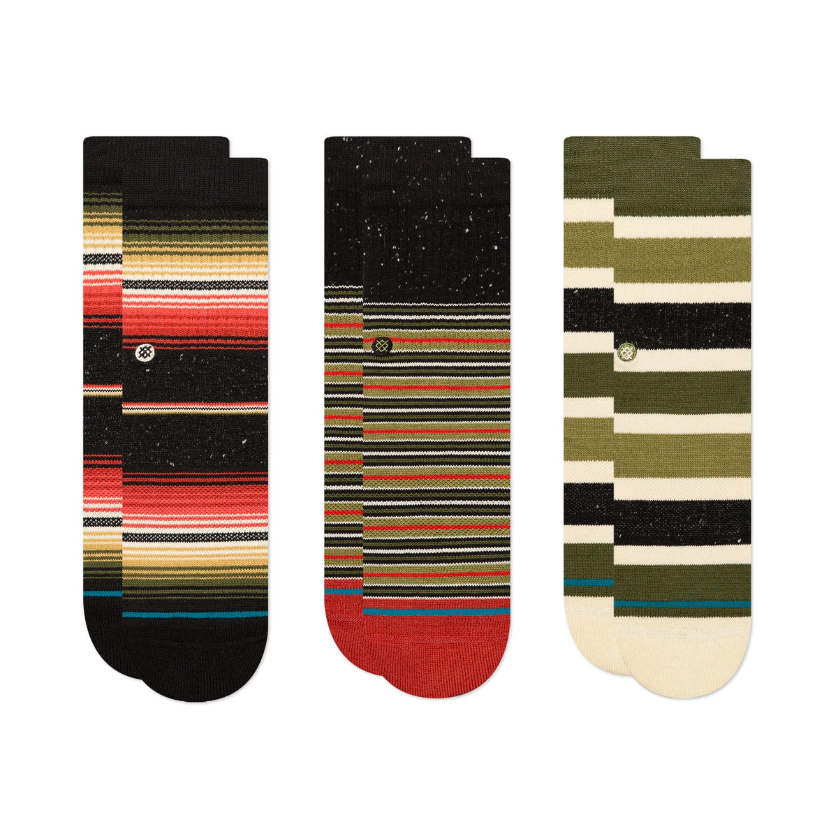 Stance Merry Kids 3 Pack Sock – Red