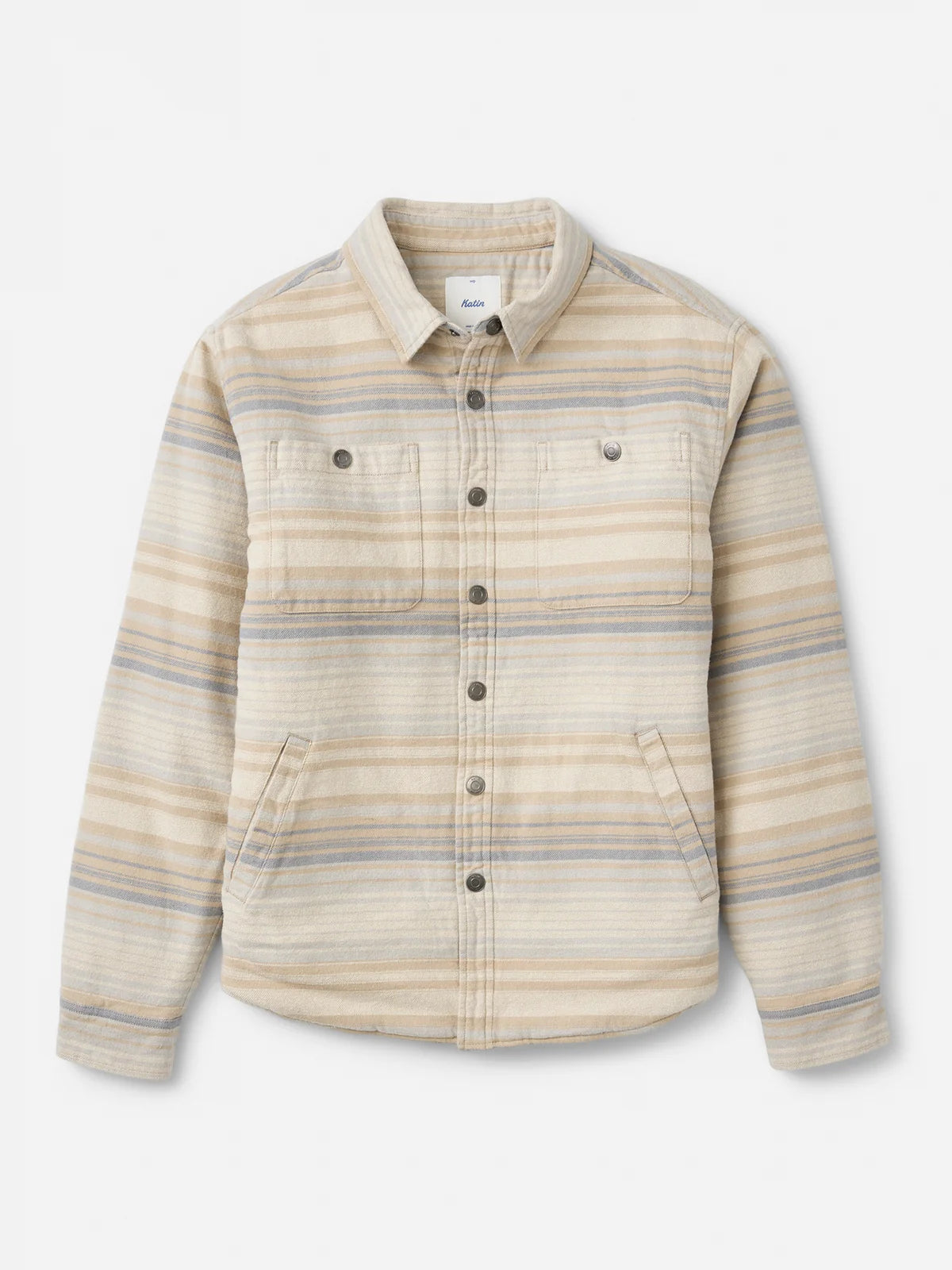 Katin Harold Stripe Shirt Jacket Sand