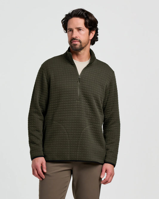 Free Fly Downvalley Quarter Zip - Dark Forest