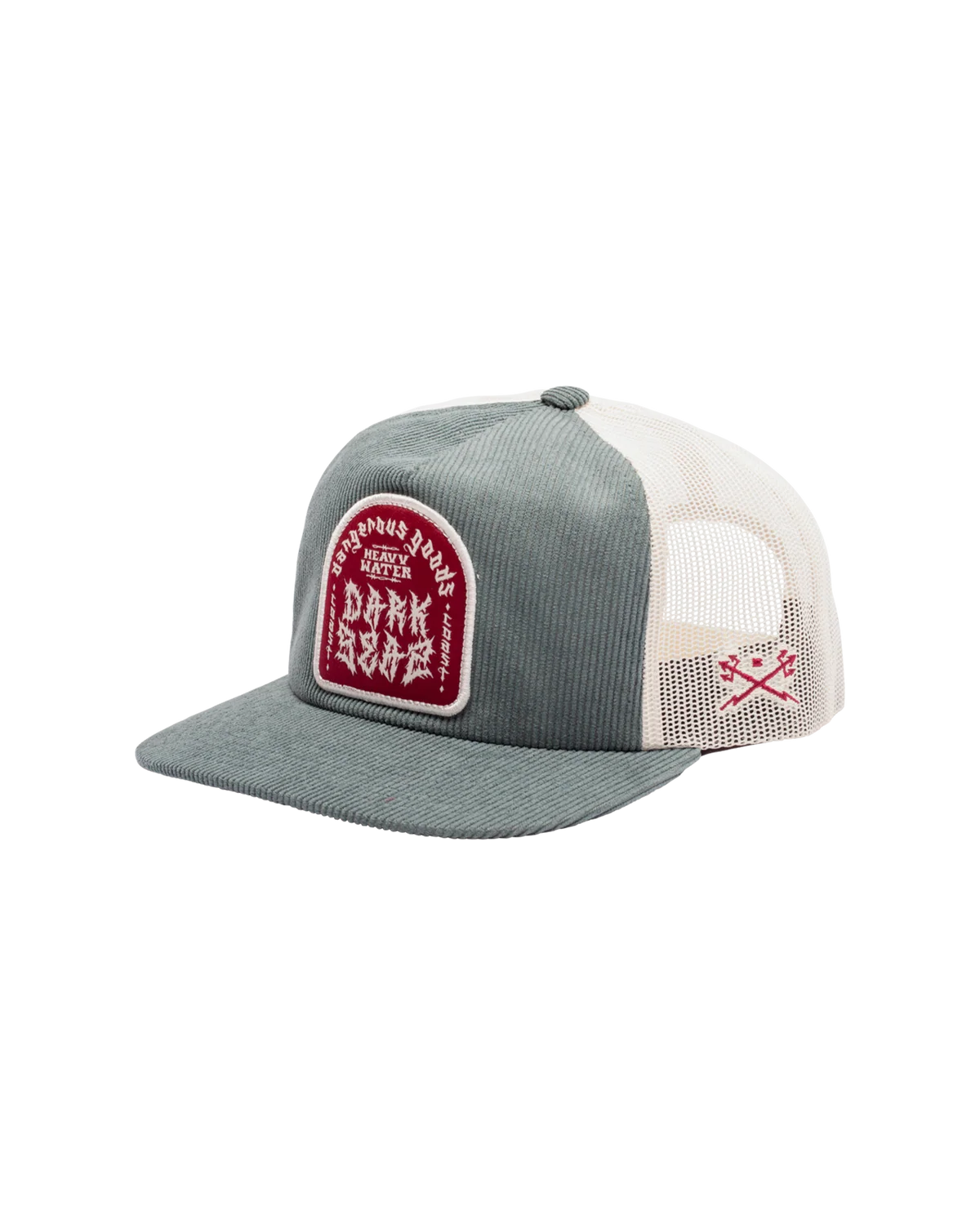 Metal Hat Dark Seas Green White