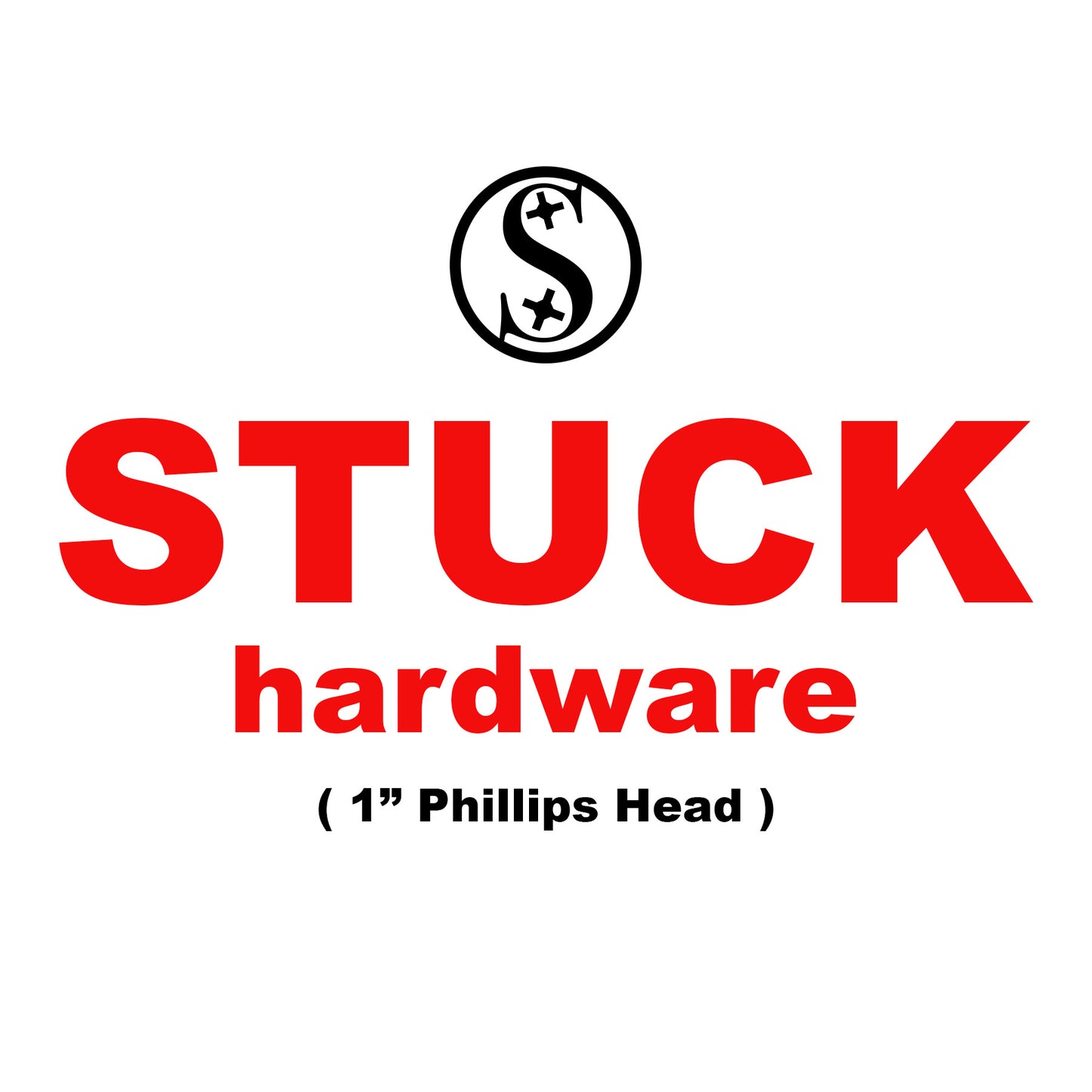 Stuck Hardware 1" Skateboard Hardware Set | Phillips Bolts & Locking Nuts | Made for South Carolina Skateboarding