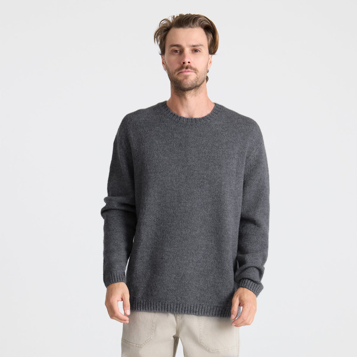 Roark Nordsman Wool Sweater - Charcoal