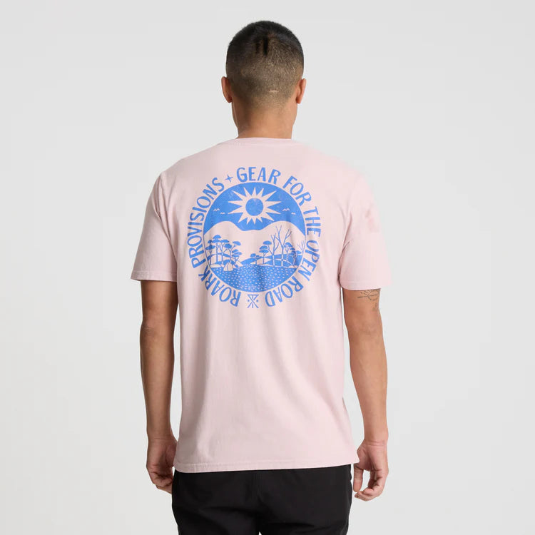 Roark Provisions tee dusty violet retro graphic t shirt