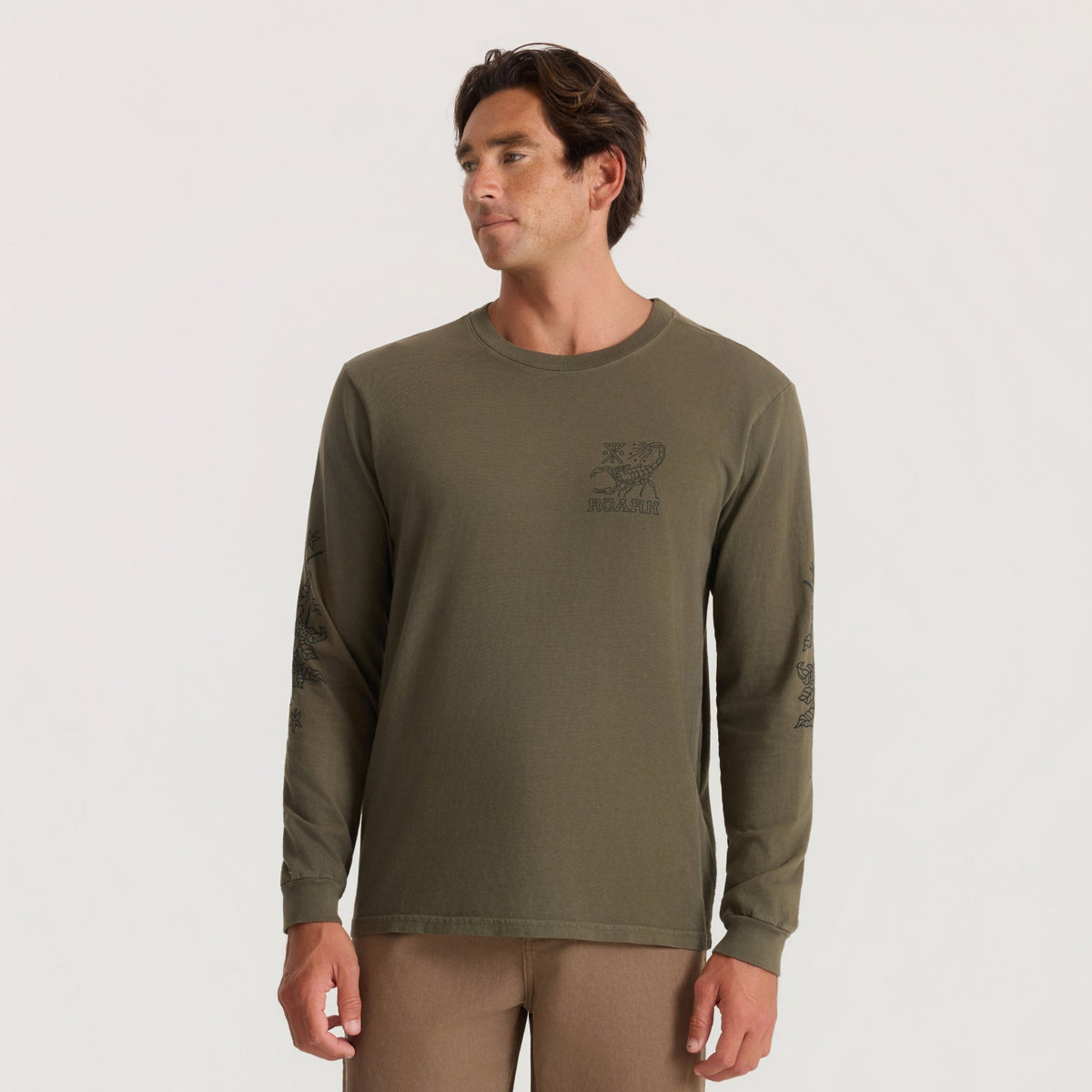 Roark Reading Ritual Long Sleeve Tee - Military
