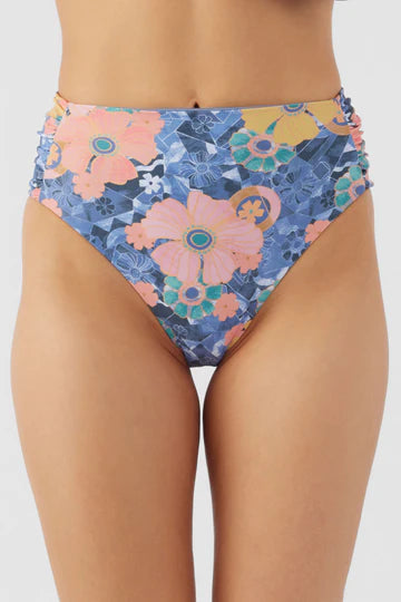 O’Neill Jadia Floral high rise bikini bottom multicolor retro fit