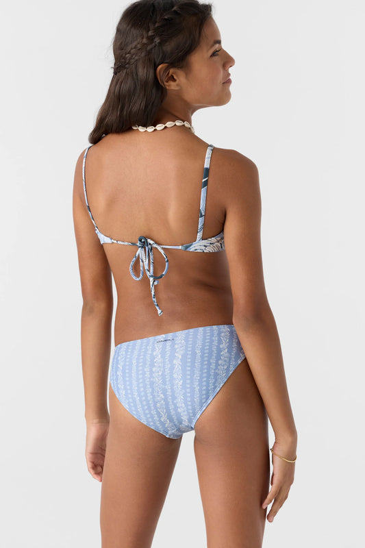 Palmetto Floral Stripe Tie Back