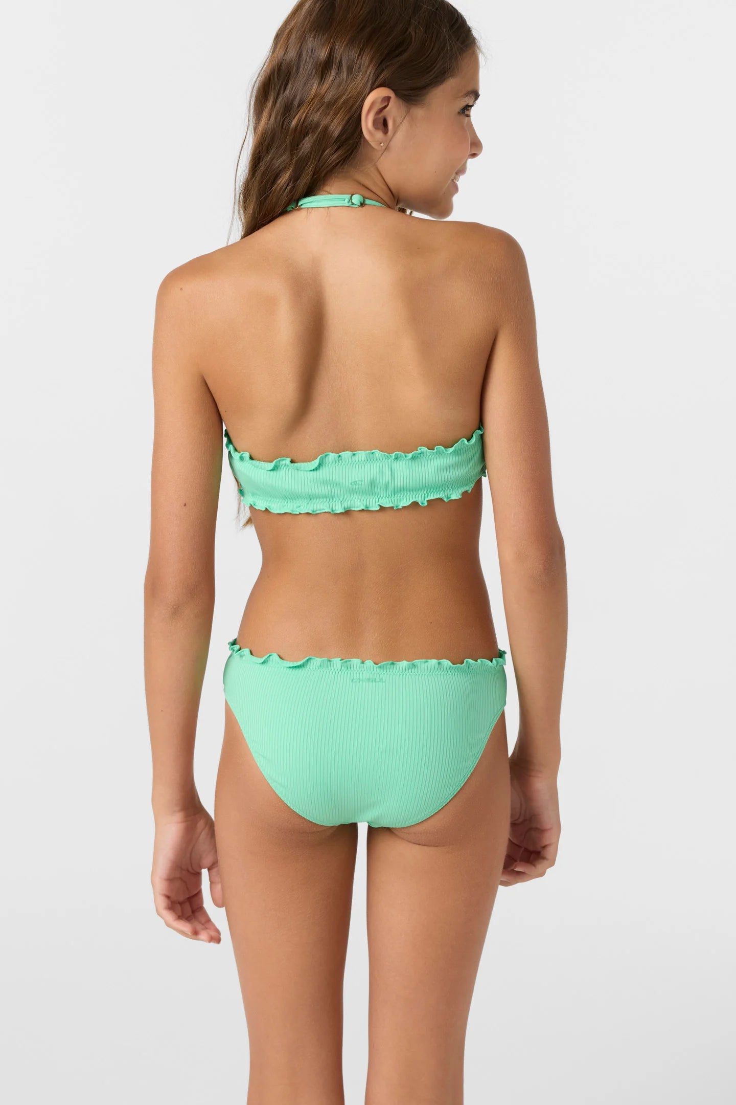 Dawnbreak Rib Hi-Neck Ruffle E