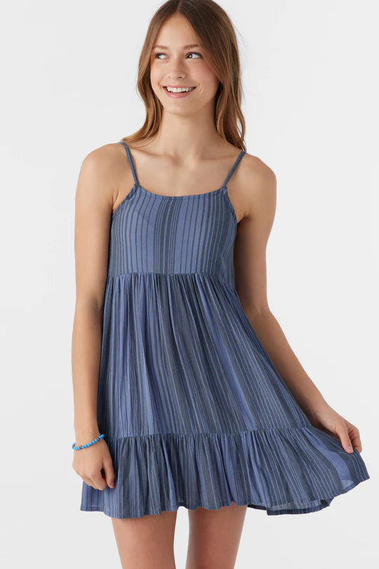 Vestido infantil Haylee Misha de listras