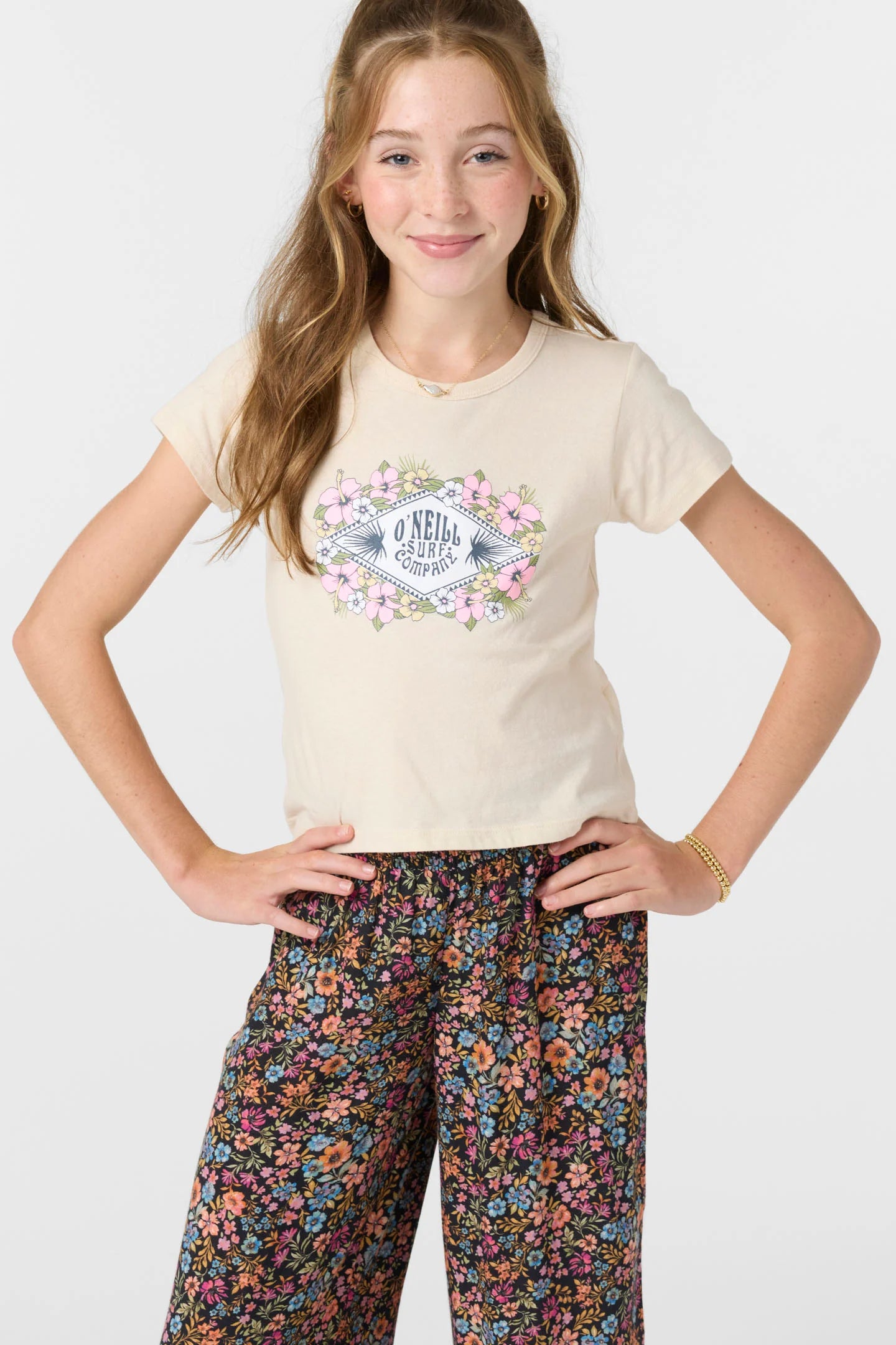 Camiseta Beachside Hibiscus para niñas