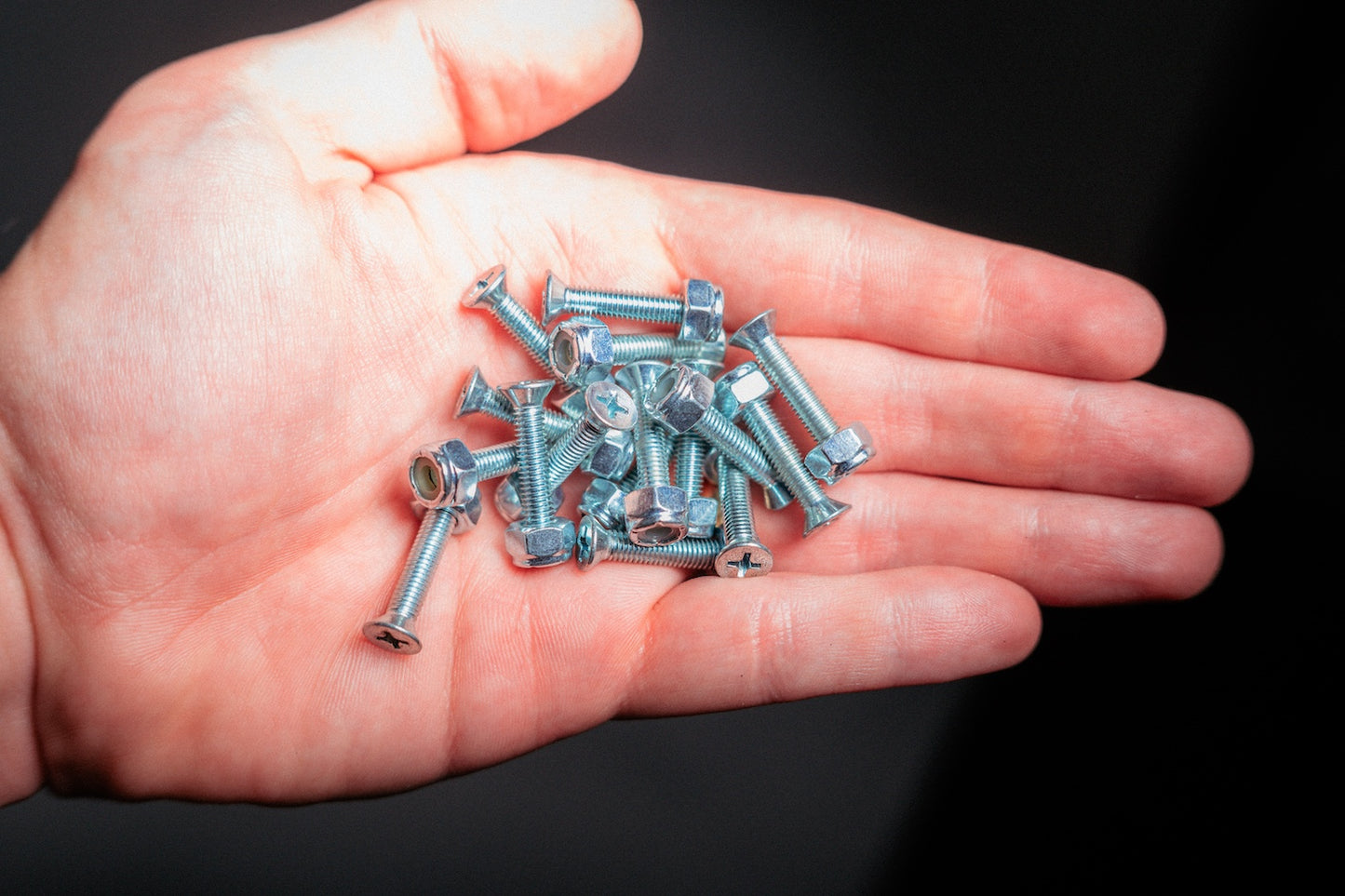 Stuck Hardware 1" Skateboard Hardware Set | Phillips Bolts & Locking Nuts | Made for South Carolina Skateboarding